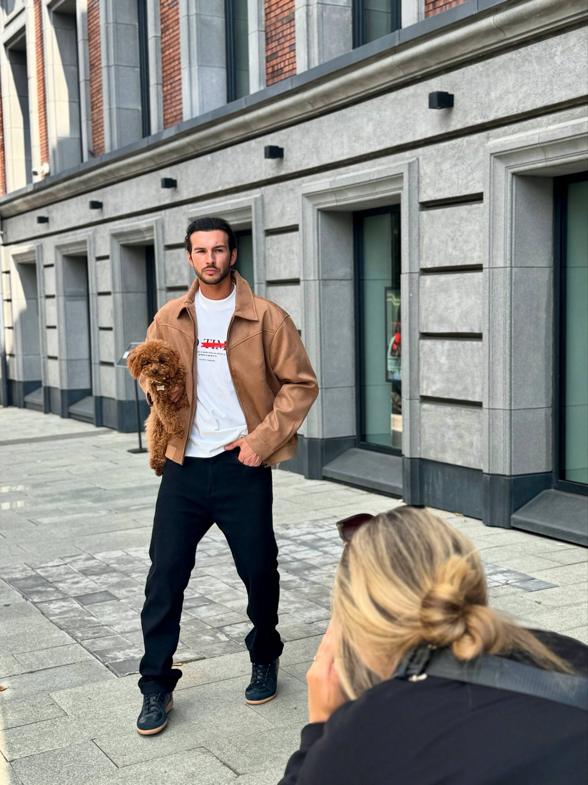 Той-пудель для фотосессии реклама бренда одежды